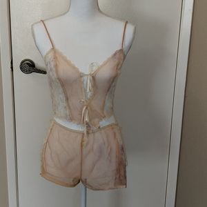 Lingerie bottom and top.